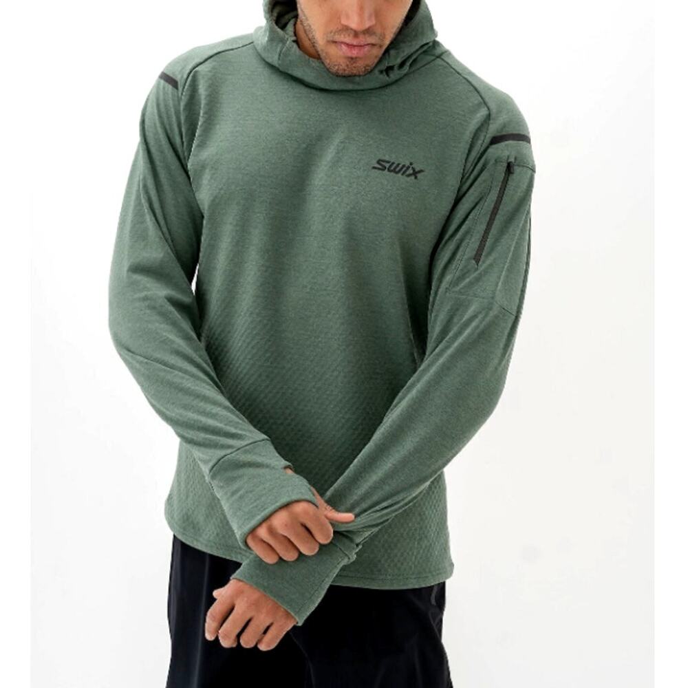 Swix Men's Pine Pace Midlayer Hooded Pullover Size XL